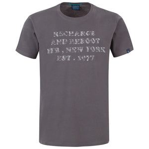 Ανδρική Μπλούζα T-Shirt "Recharge" Battery-DARKGRAY-M-kmaroussis.gr