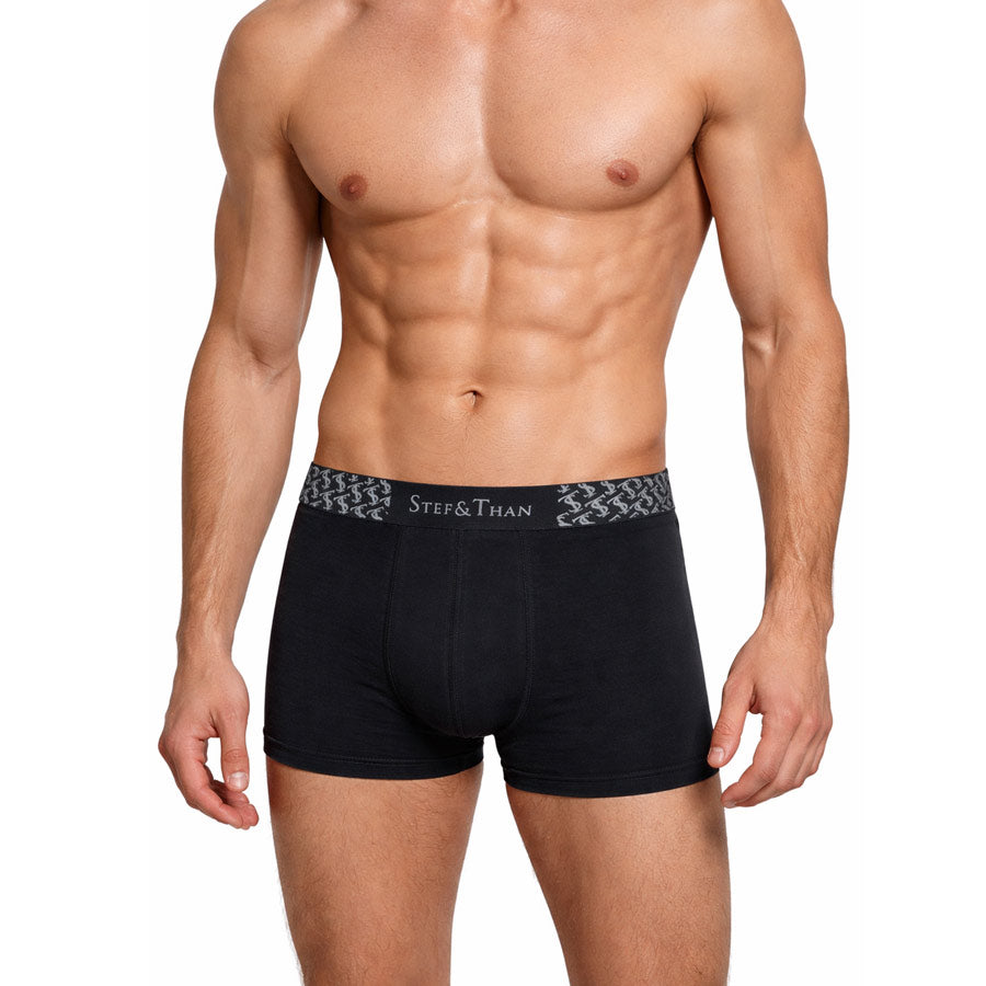 Ανδρικά Boxer "2Pack One Color Boxers" St-BLACK-M-Kmaroussis.gr