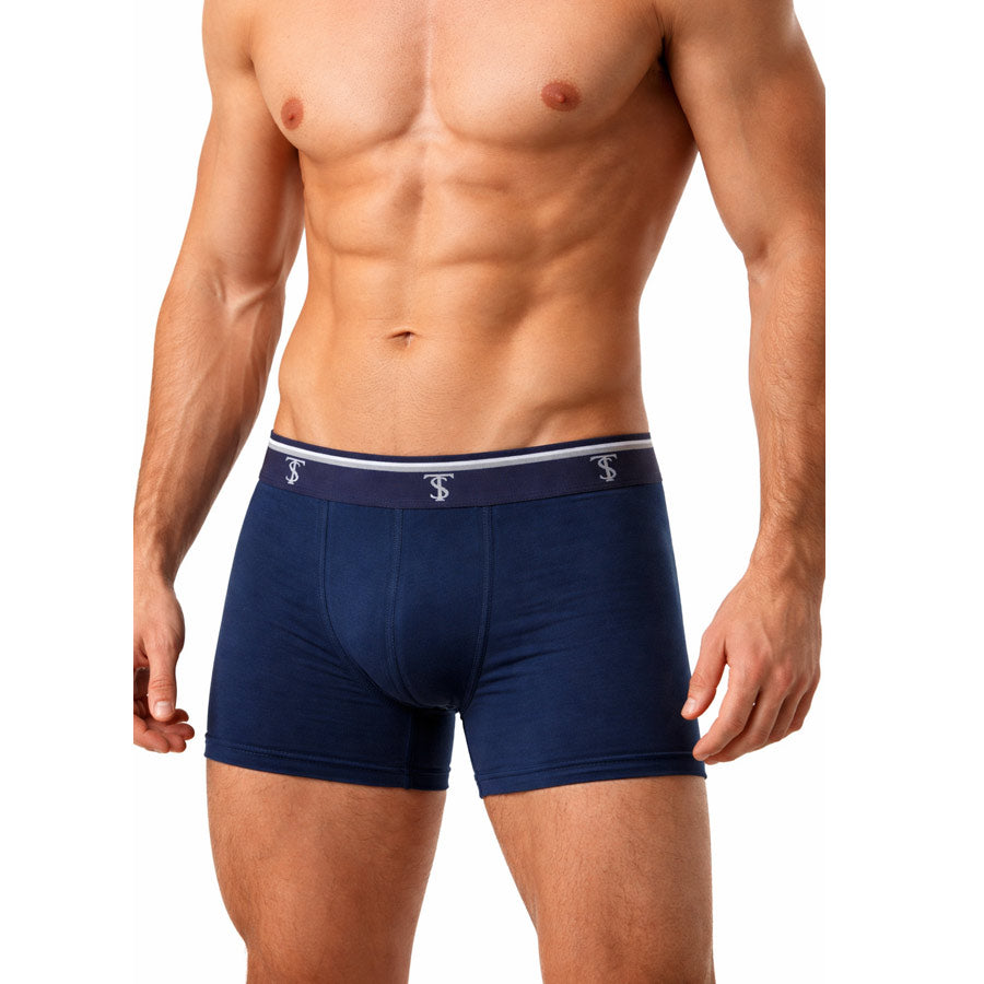Ανδρικά Boxer "3Pack One Color Boxers" St-DARKBLUE-M-Kmaroussis.gr