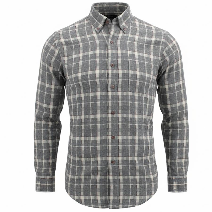 Ανδρικό Πουκάμισο Φανέλα "Planetum" Bardas-GRAY-M-Kmaroussis.gr