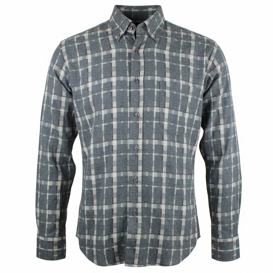 Ανδρικό Πουκάμισο Φανέλα "Planetum" Bardas-GRAY-M-Kmaroussis.gr