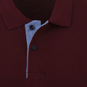 Ανδρική Μπλούζα Polo "Simple Separd" Gandy-BURGUNDY-M-Kmaroussis.gr