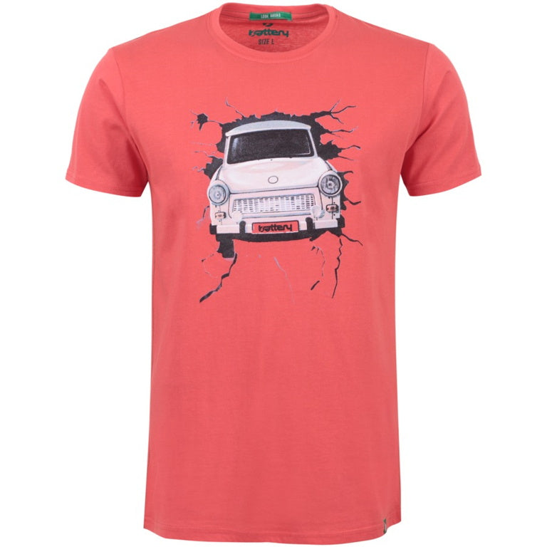 Ανδρική Μπλούζα T-Shirt "My New Car" Battery-RED-M-kmaroussis.gr
