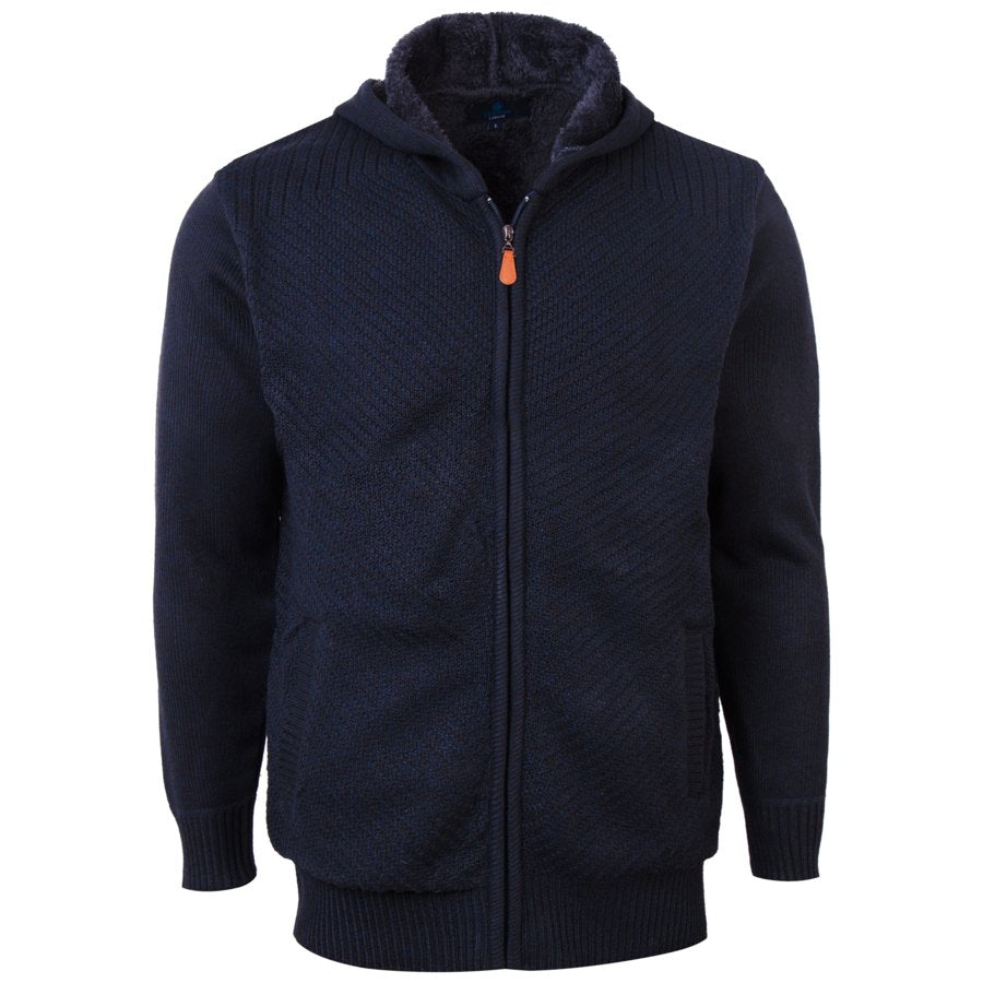 Ανδρική Ζακέτα με κουκούλα "Compless" Lexton-NAVY-M-kmaroussis.gr