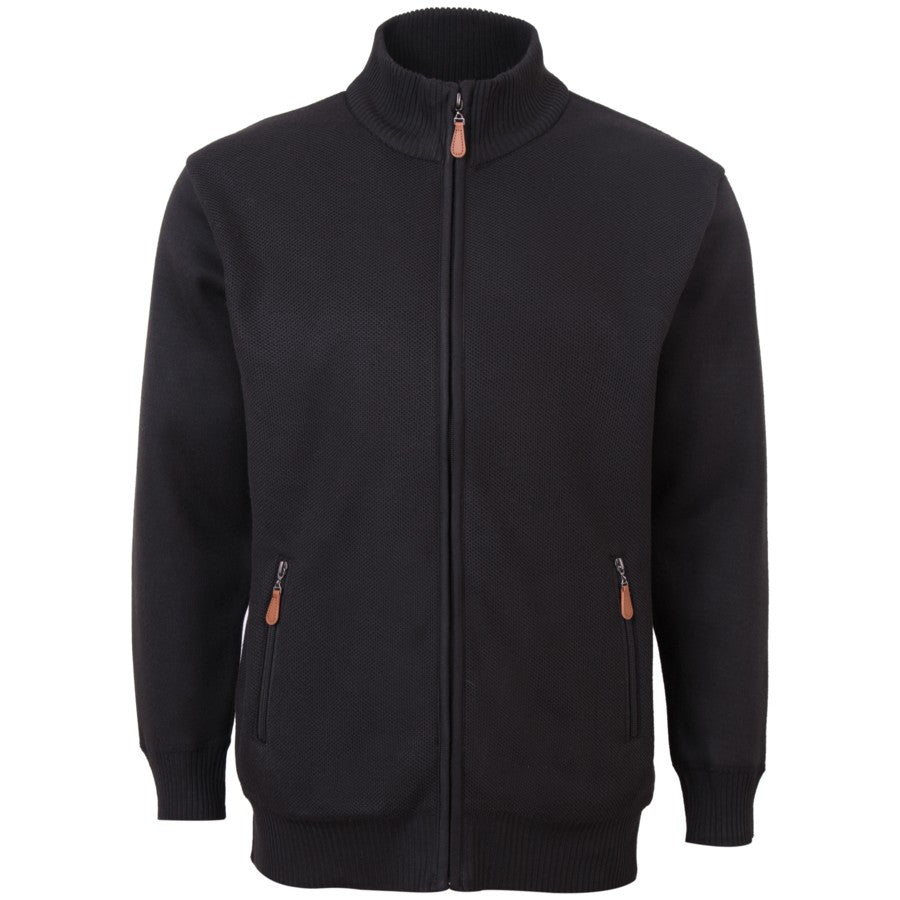 Ανδρική Πλεκτή Ζακέτα "Foundtators" Lexton-BLACK-M-kmaroussis.gr