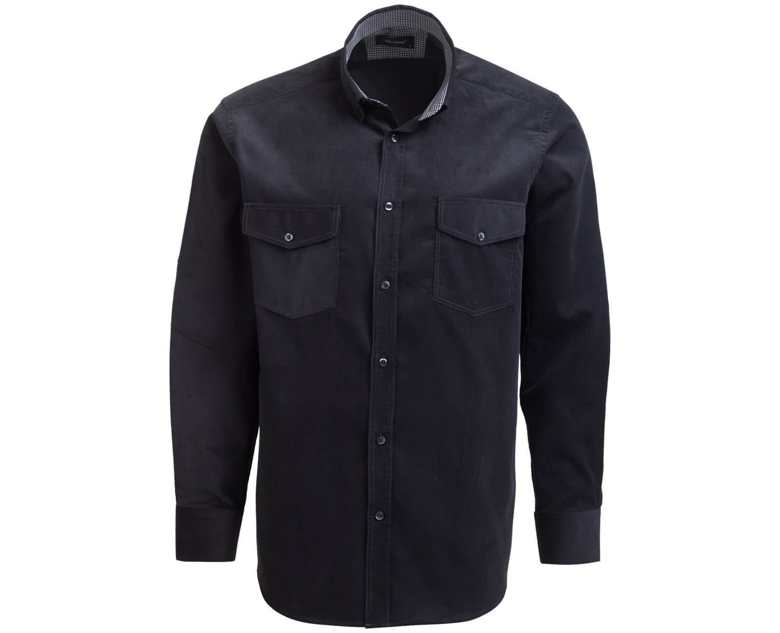 Ανδρικό Πουκάμισο Κοτλέ "Seriend" Poli Gianni-DARKGRAY-L-kmaroussis.gr